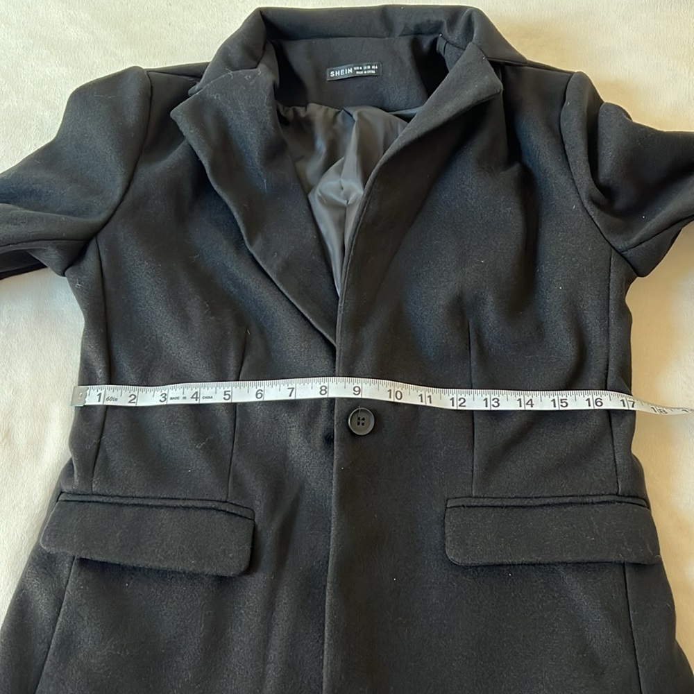 Single Button Wool-Like Blazer Size Medium - image 7